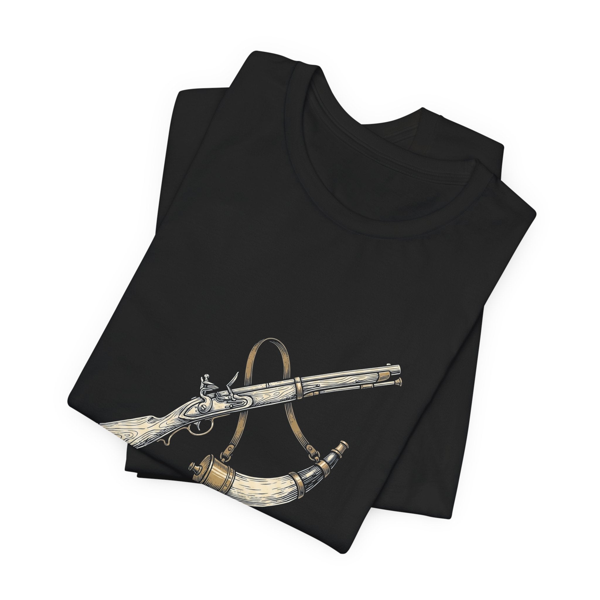 Gunpowder America Funny Patriotic T-Shirt | 4th of July Musket Tee | Sarcastic Independence Gift