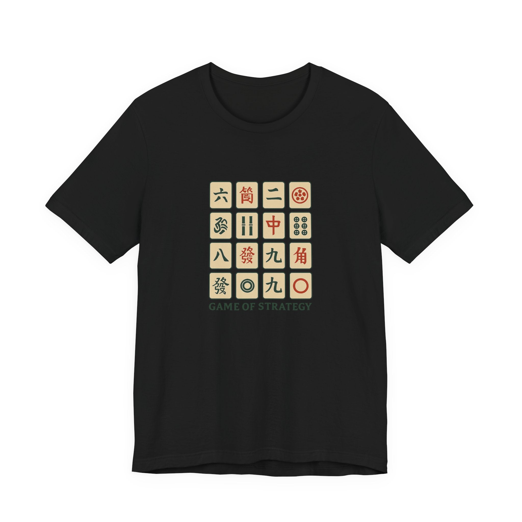Antique Mahjong Tiles Tee - Game of Strategy Vintage Design