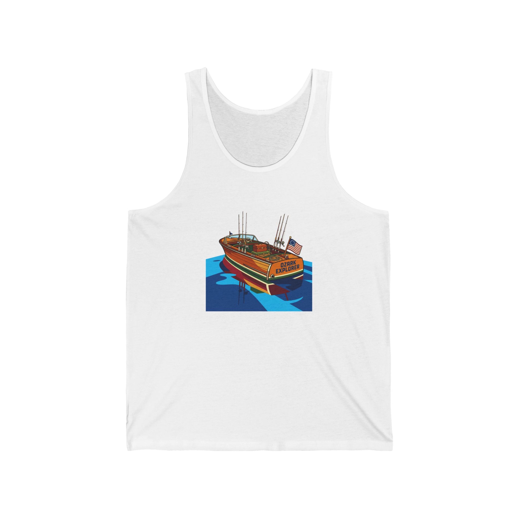 Vintage Wooden Boat Tank Top | Lake of the Ozarks Adventure Shirt