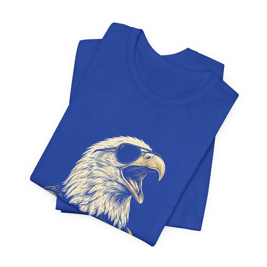 WTF Is A Kilometer Funny Eagle T-Shirt | Sarcastic 4th of July Tee | Anti-Metric America Gift