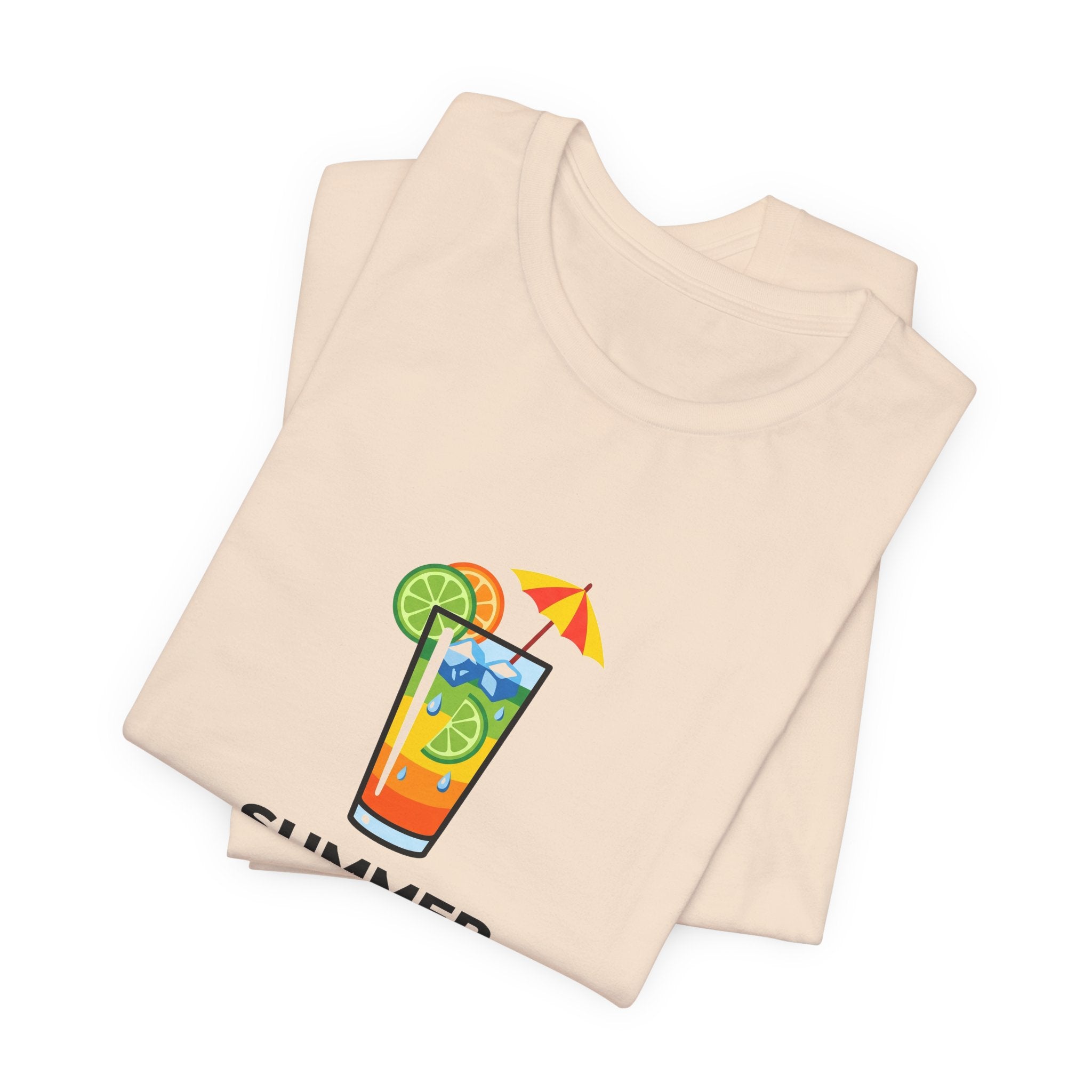 Tropical Cocktail Illustration Shirt | Summer Poolside Tee