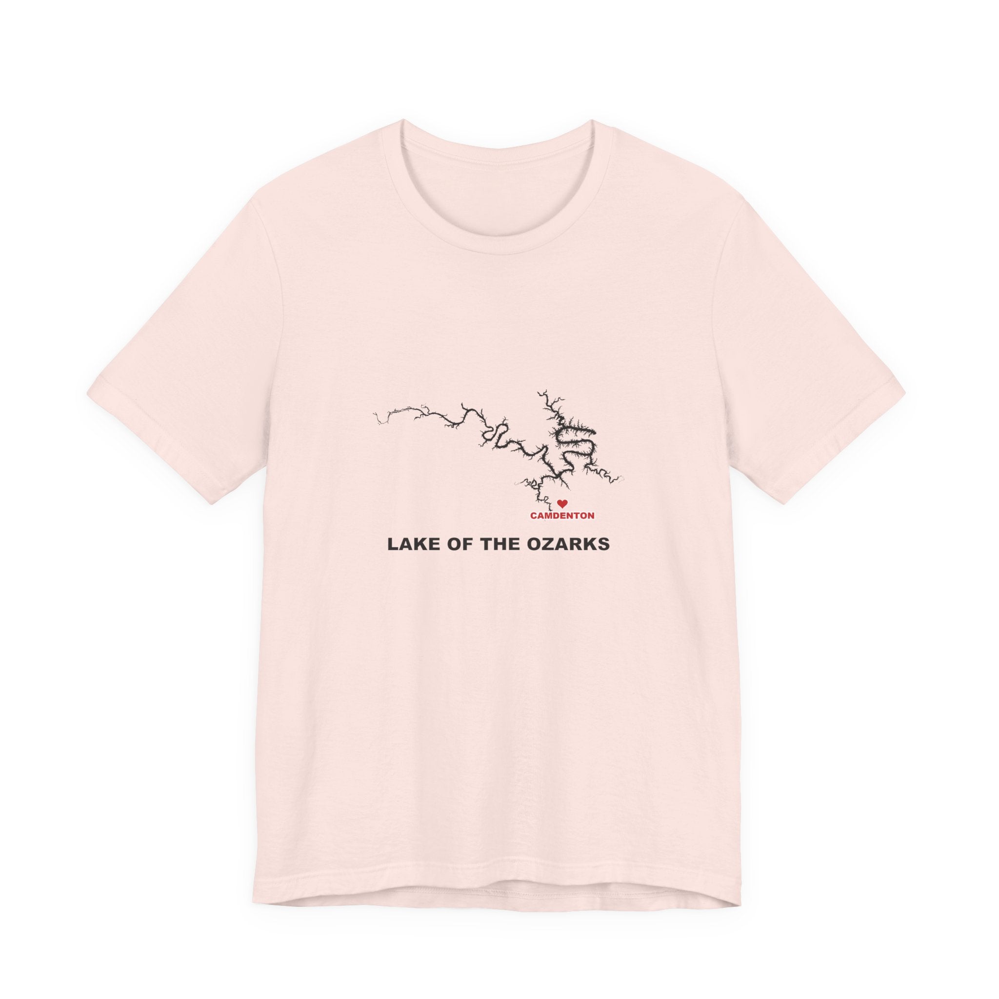 Lake of the Ozarks Map Silhouette Tee - Local Pride Camdenton Design