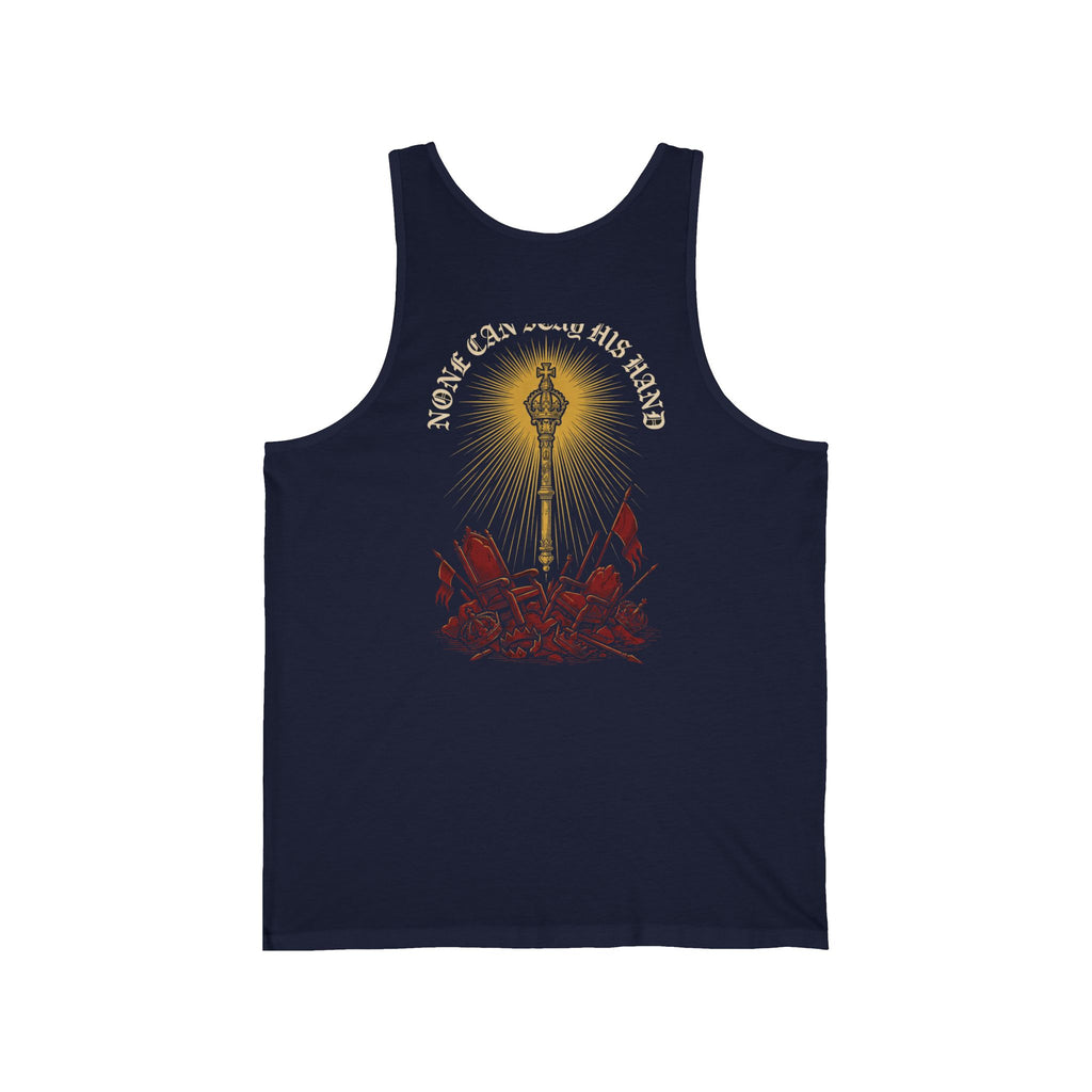 None Can Stay His Hand Christian Tank | Reformed Warrior Faith