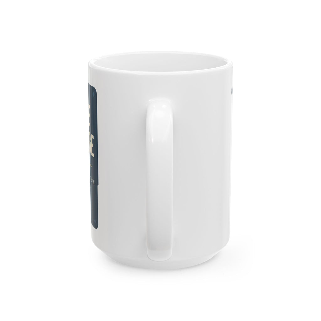 Lake George Map Silhouette Coffee Mug 15oz - Unique Lake Life Souvenir