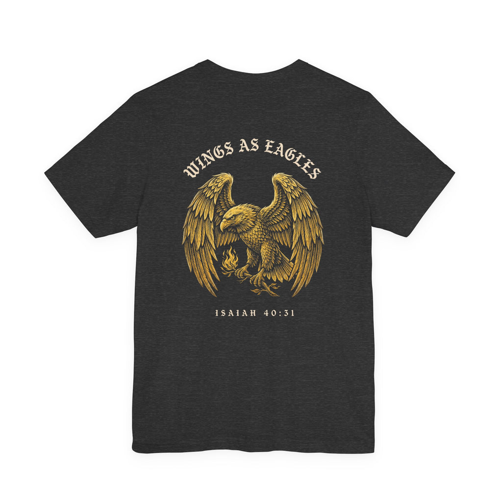 Mount Up With Wings as Eagles Christian Tee | Faith Bible Verse Shirt