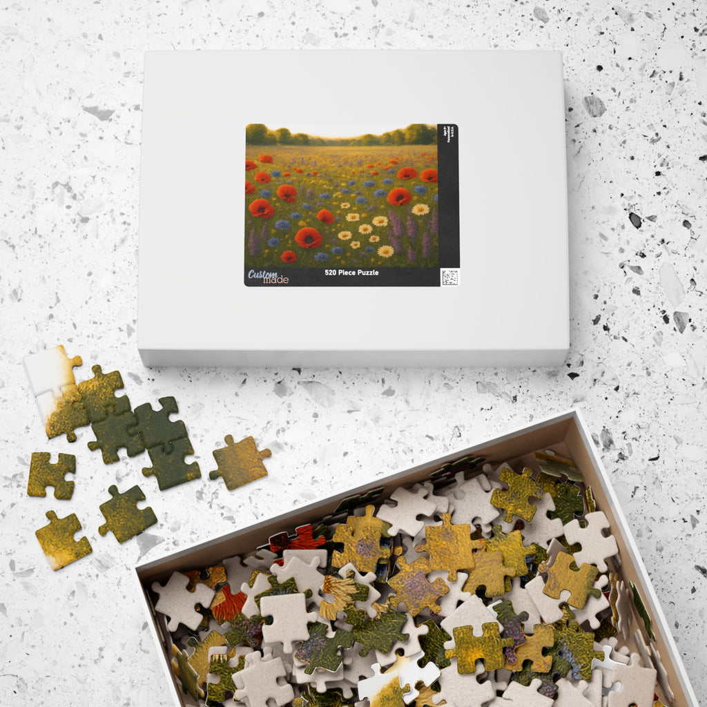 Butterfly Wildflower Jigsaw Puzzle - Intricate Nature Illustration