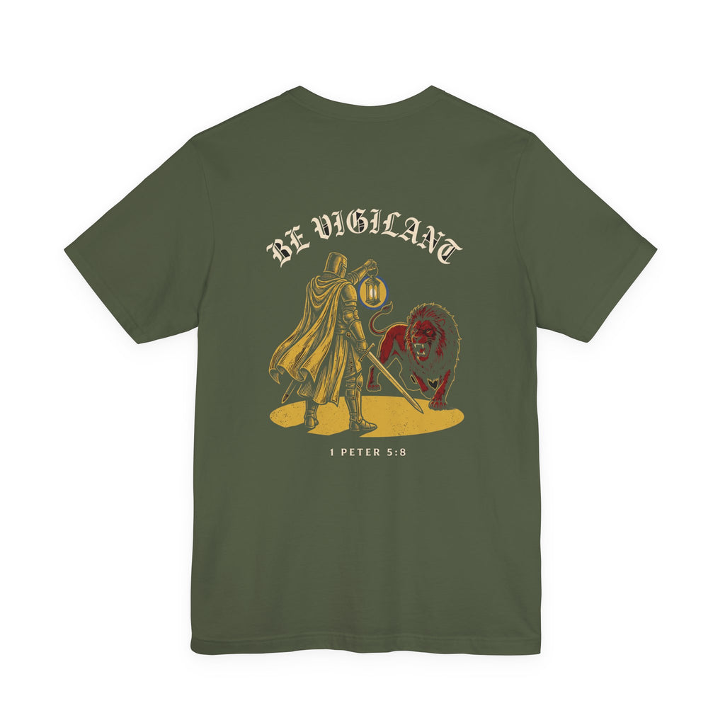 Be Vigilant Christian Tee | Reformed Warrior Faith Shirt
