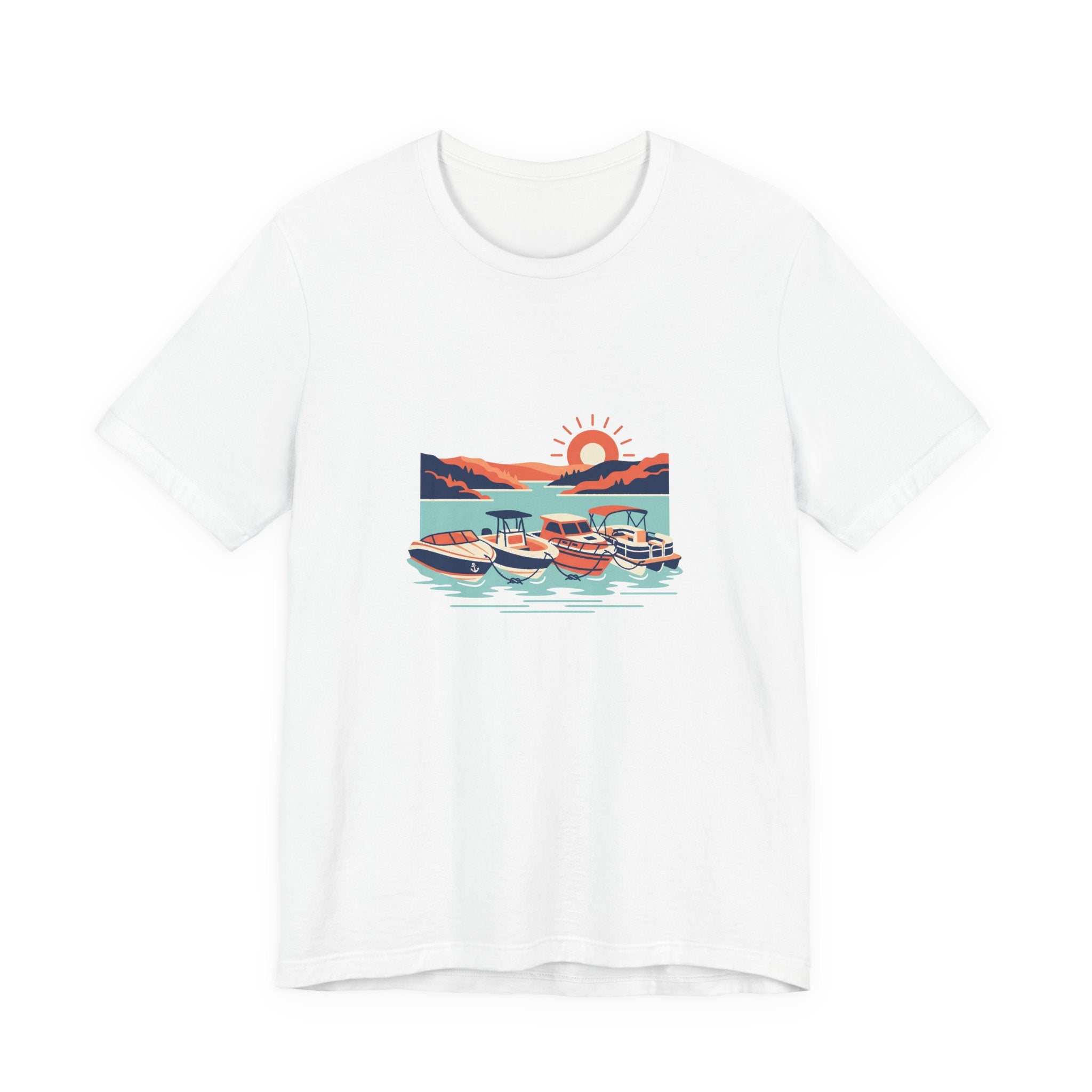 Lake of the Ozarks Scene Tee, Serene Lakeside Illustration Shirt