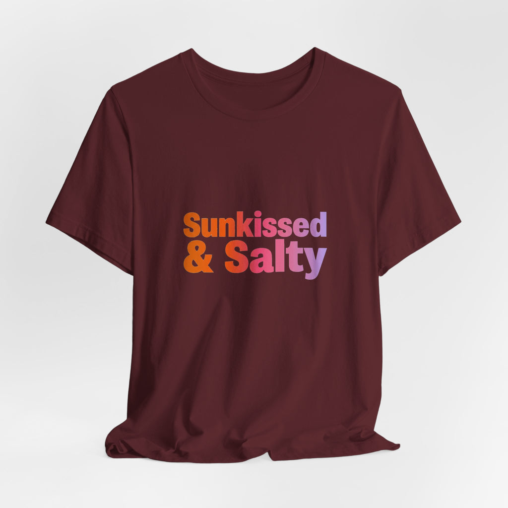 Sunkissed & Salty Tee - Retro 70s Typography Shirt