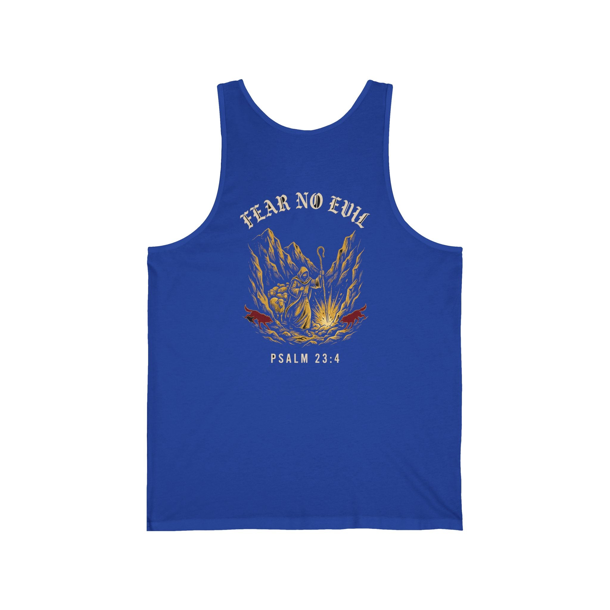 Fear No Evil Christian Tank | Psalm 23:4 Warrior Faith Bible