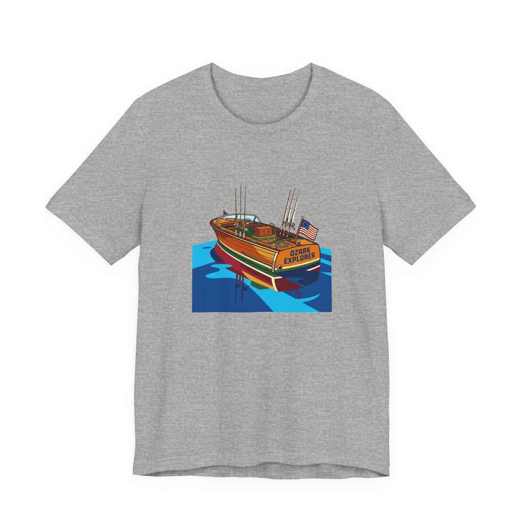 Vintage Wooden Boat Tee | Lake of the Ozarks Adventure Shirt