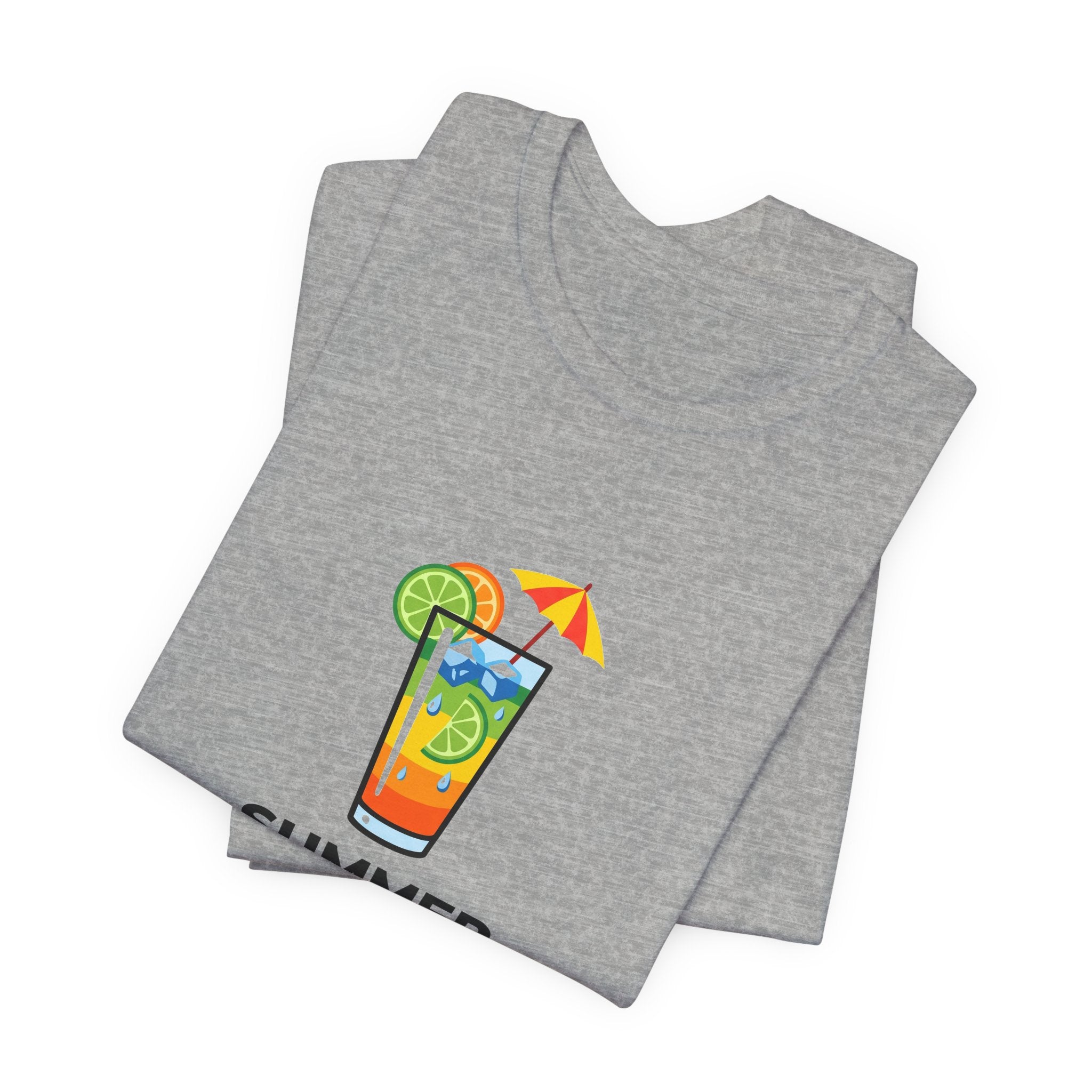 Tropical Cocktail Illustration Shirt | Summer Poolside Tee