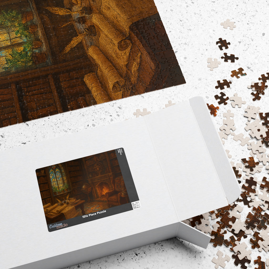 Seek the Unseen Truths Jigsaw Puzzle - Elegant Hand-Lettered Design