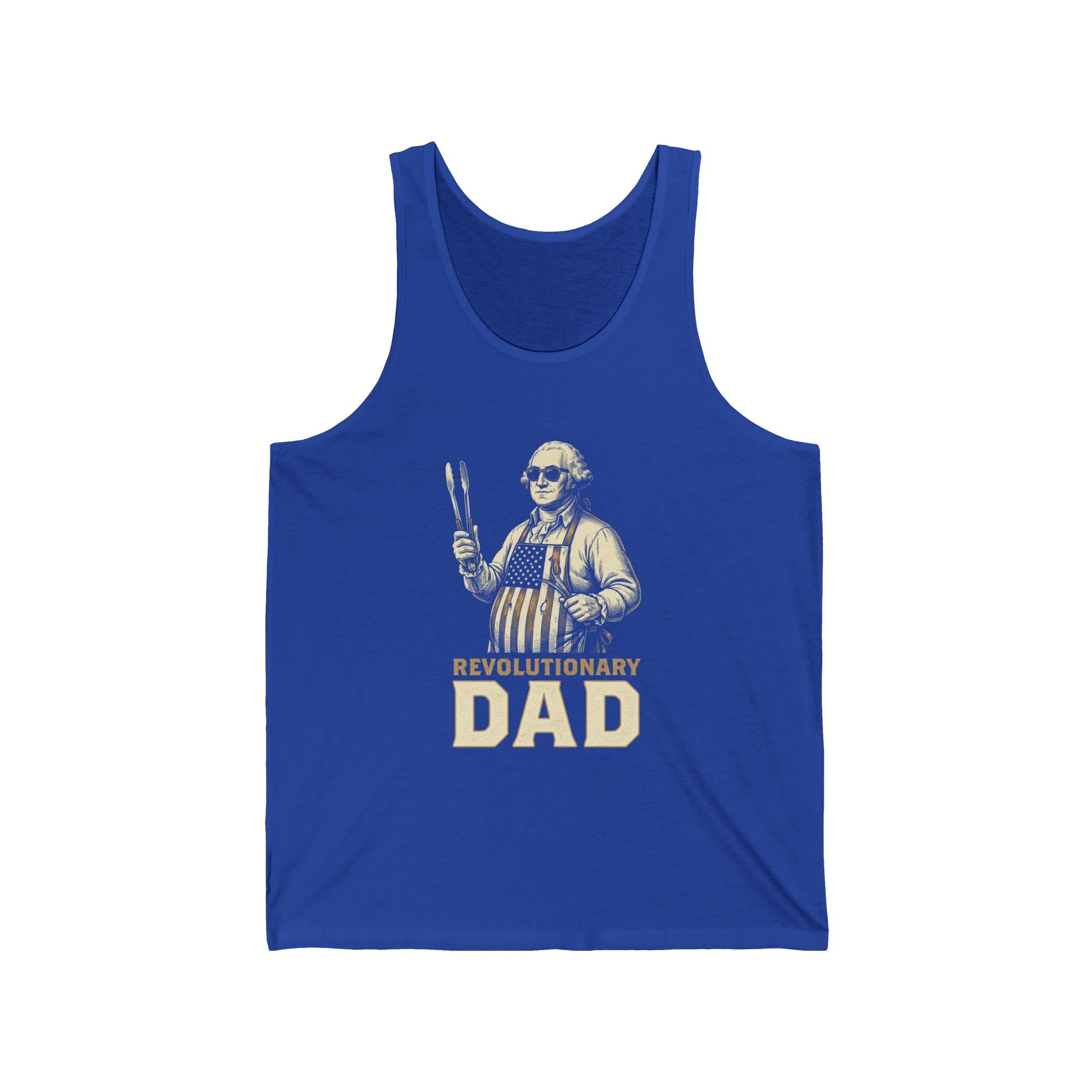 Revolutionary Dad Tank Top | Funny 4th of July Dad Tee | Patriotic Grilling Gift | Founding Father Fathers Day Shirt
