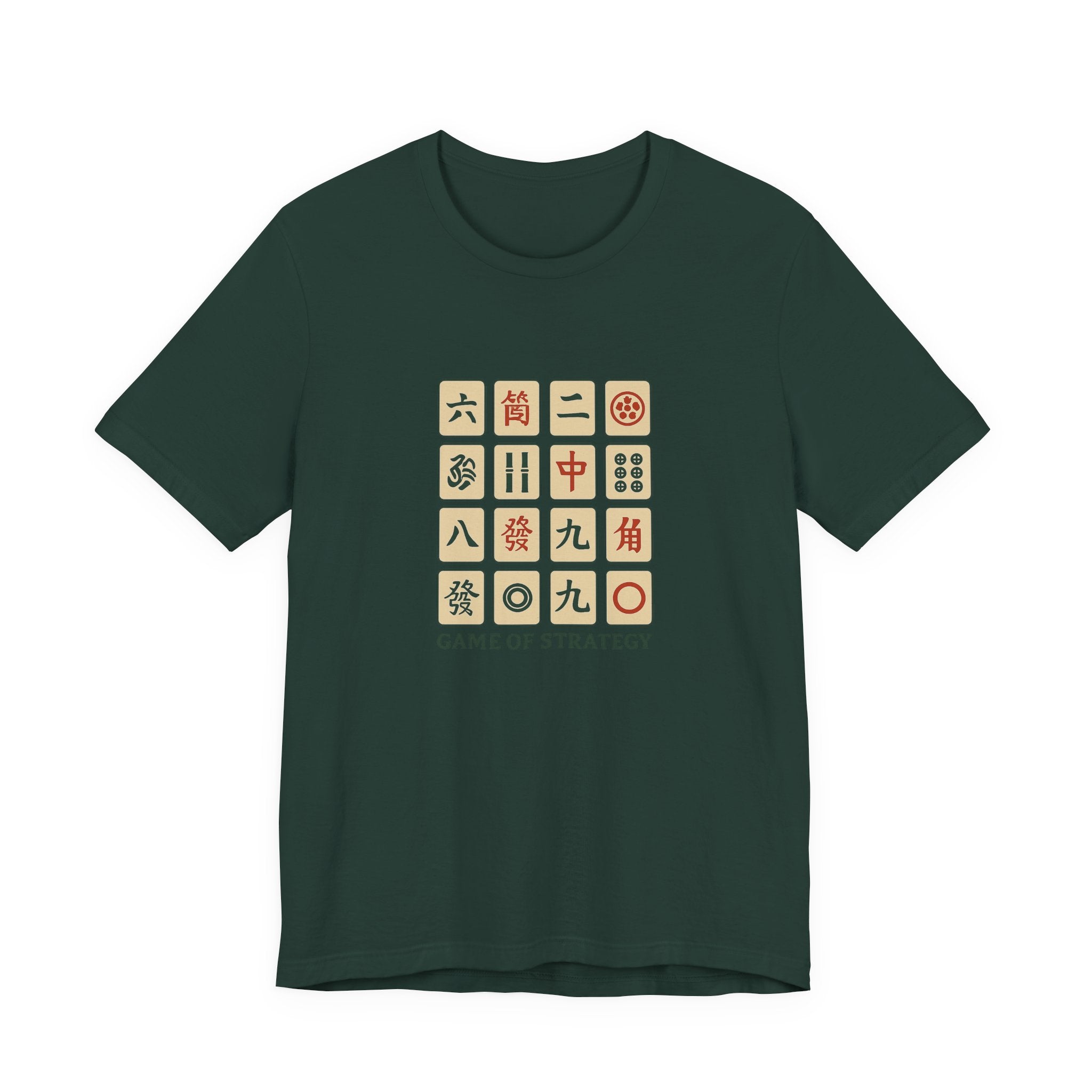 Antique Mahjong Tiles Tee - Game of Strategy Vintage Design