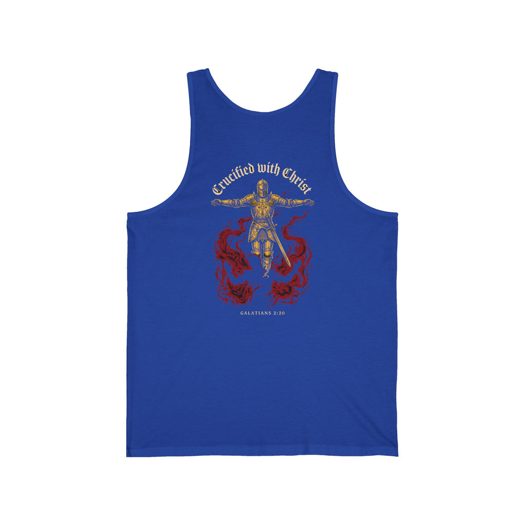 Crucified With Christ Christian Tank | Reformed Warrior Faith