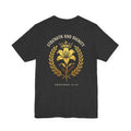 She Is Clothed in Strength and Dignity Christian Tee | Proverbs 31:25 Bible Verse Shirt