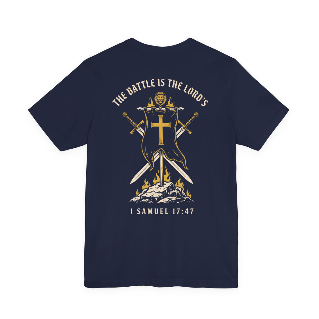 The Battle Belongs to the Lord Christian Tee | Reformed Warrior Faith Shirt