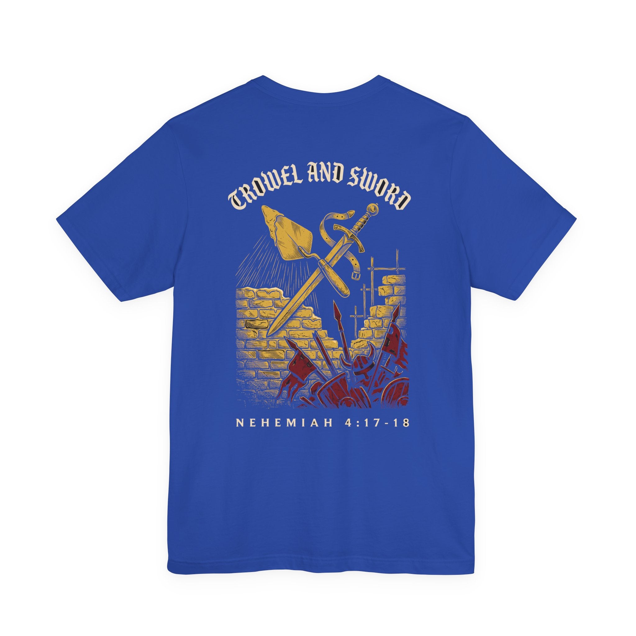 Trowel and Sword Christian Tee | Reformed Warrior Faith Shirt