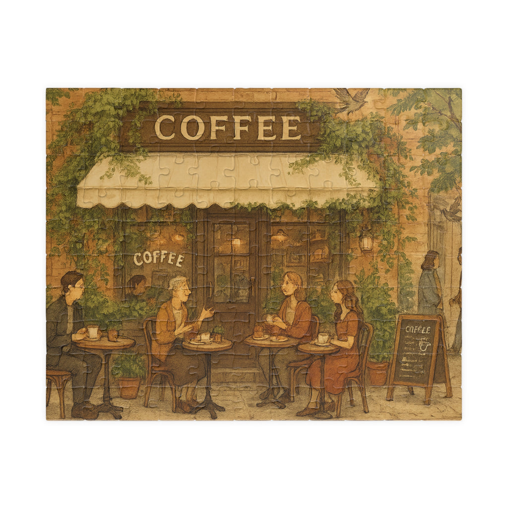 Classic Coffee Shop Jigsaw Puzzle - Cozy Urban Cafe Scene