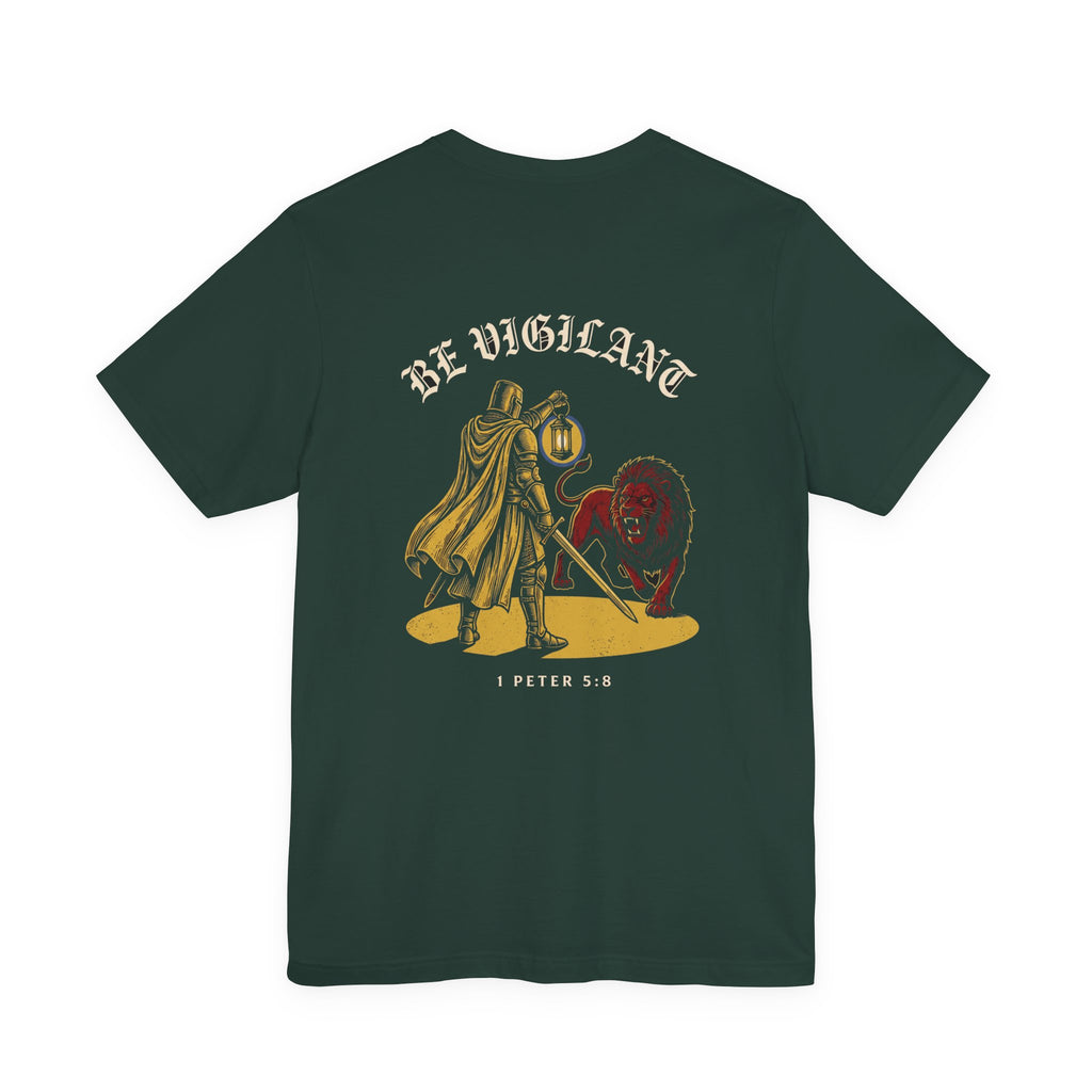 Be Vigilant Christian Tee | Reformed Warrior Faith Shirt