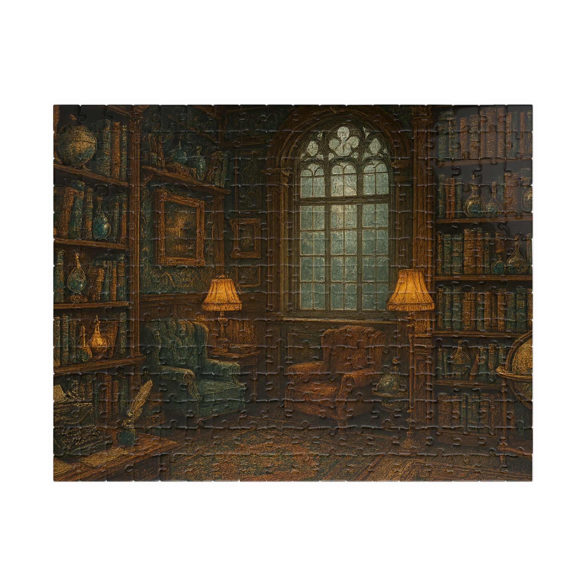 Vintage Library Jigsaw Puzzle - Stories of the Ages Scene