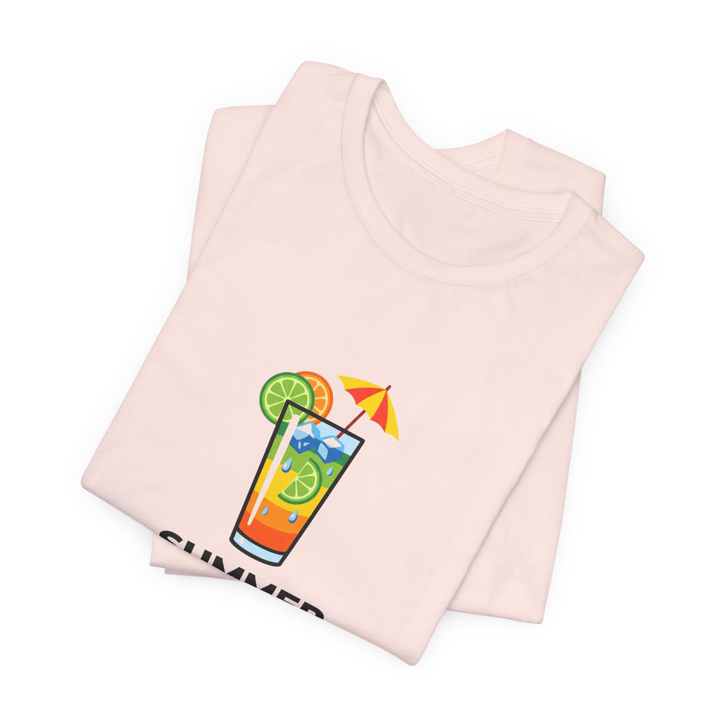 Tropical Cocktail Illustration Shirt | Summer Poolside Tee