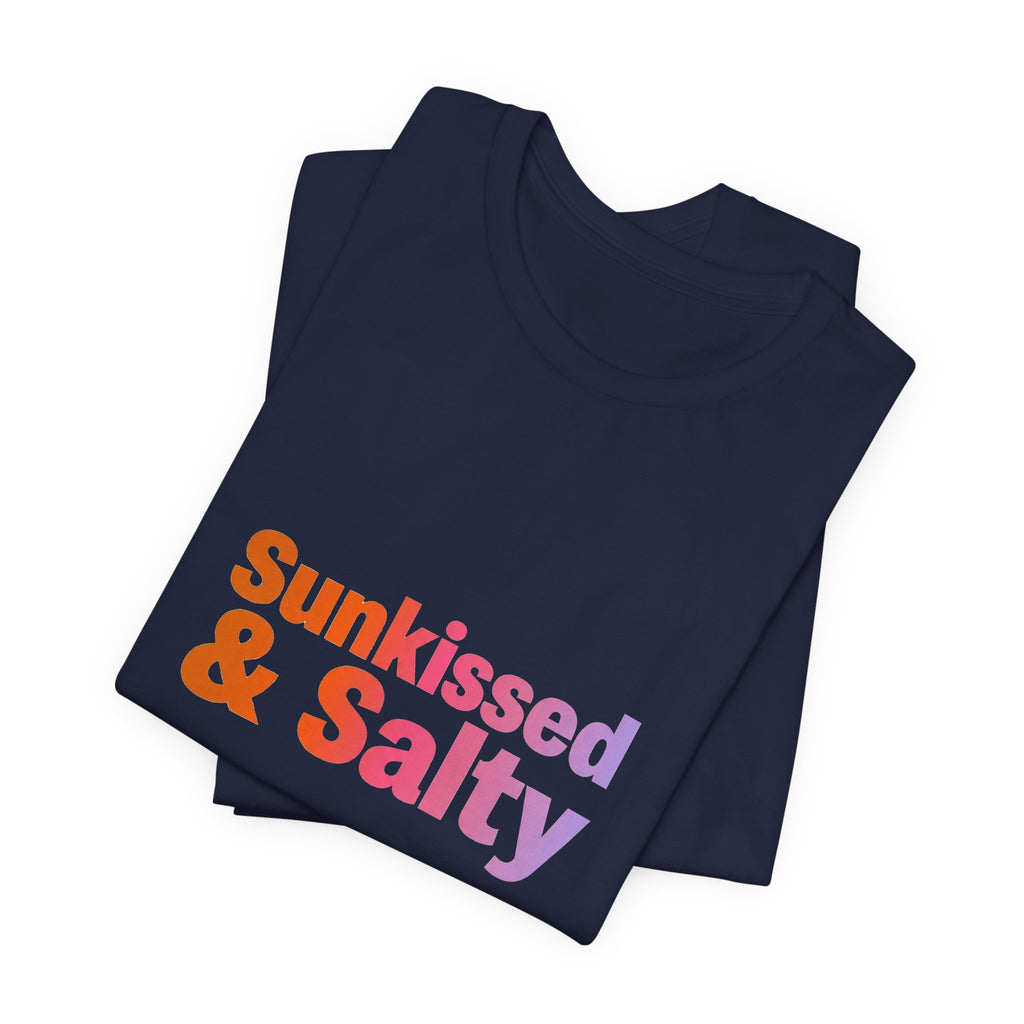 Sunkissed & Salty Tee - Retro 70s Typography Shirt