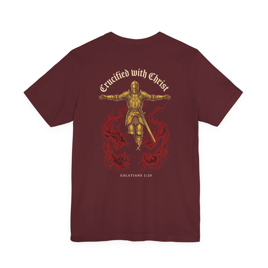 Crucified With Christ Christian Tee | Reformed Warrior Faith Shirt