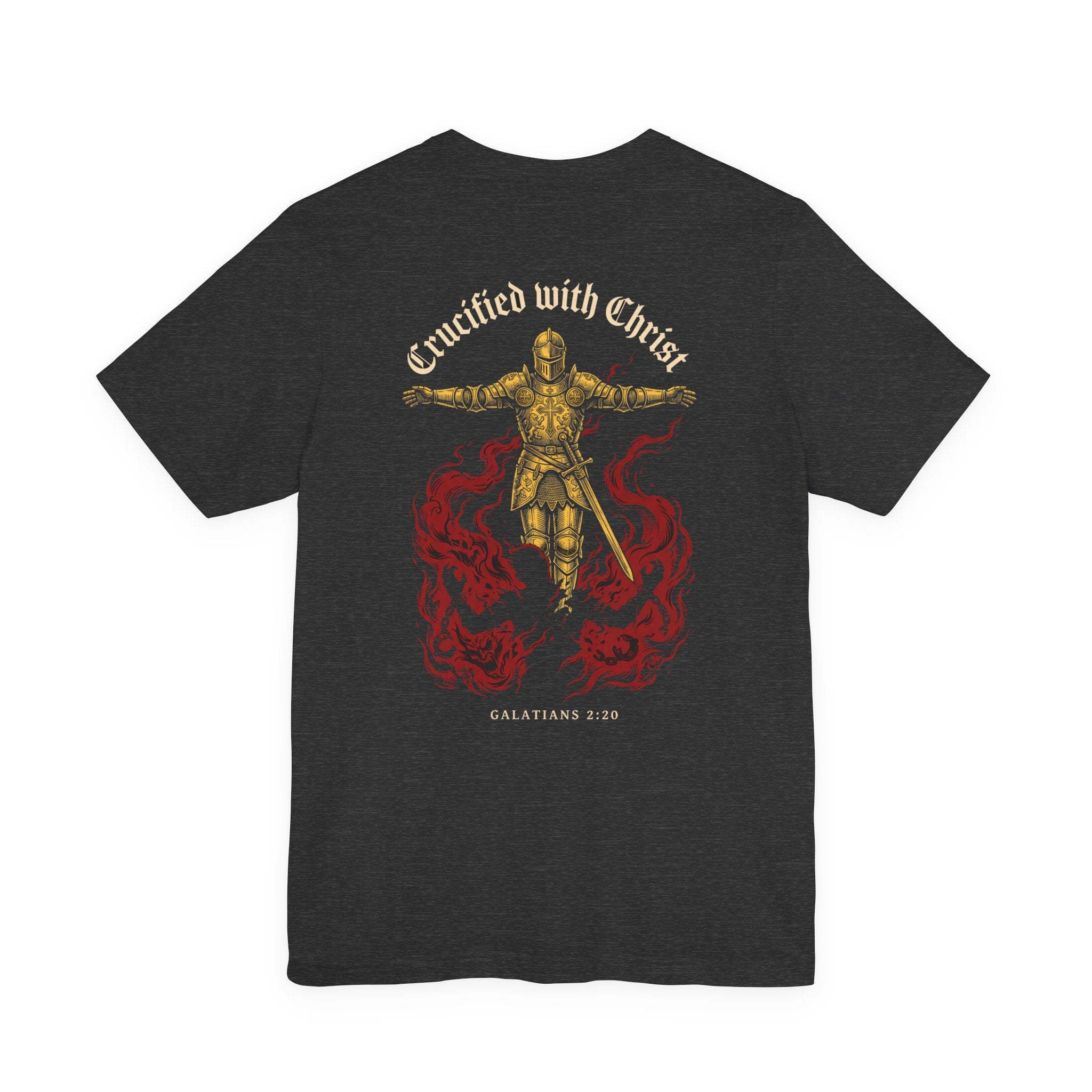 Crucified With Christ Christian Tee | Reformed Warrior Faith Shirt