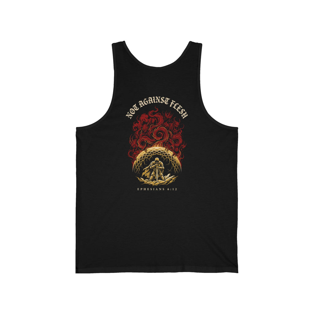 Not Against Flesh Christian Tank | Reformed Warrior Faith