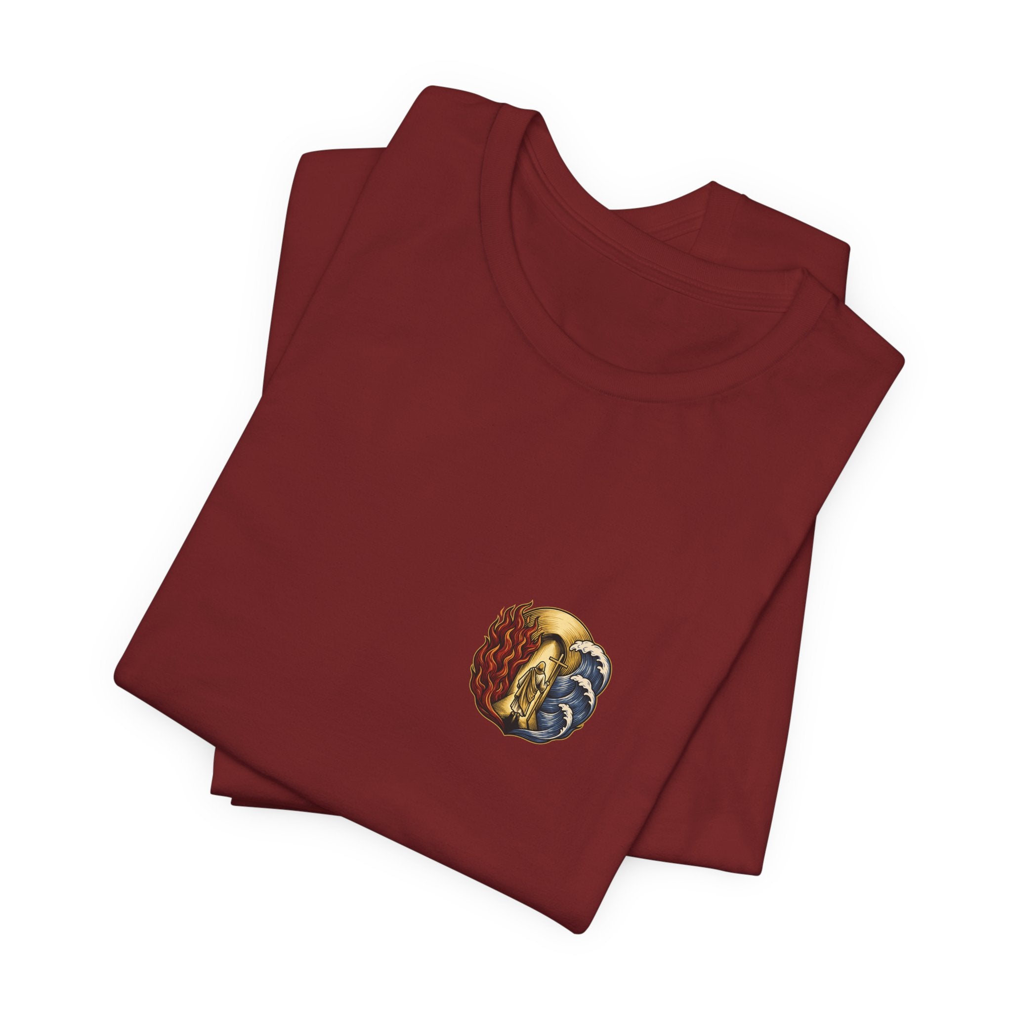 Through Fire and Water Christian Tee | Reformed Warrior Faith Shirt