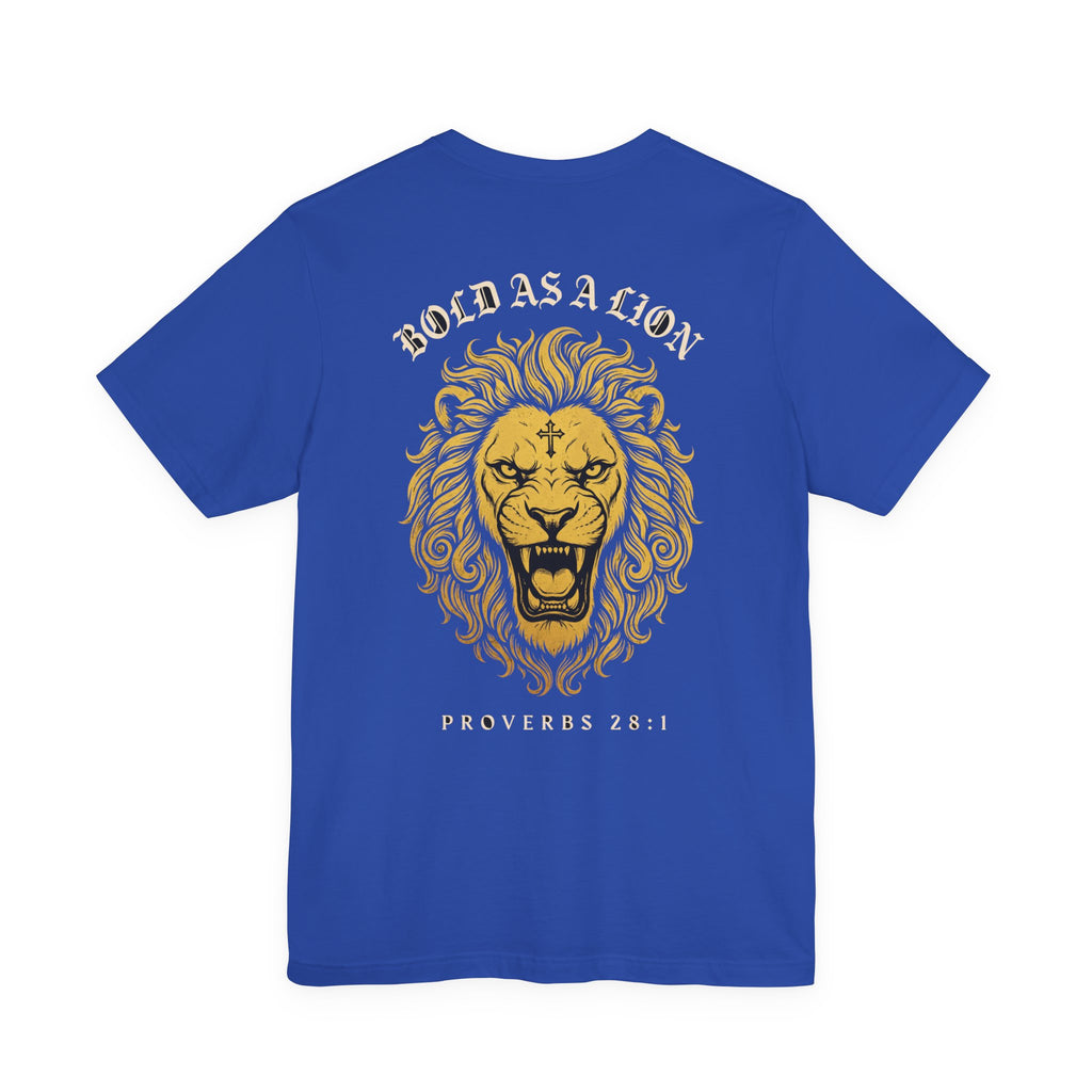 Bold as a Lion Christian Tee | Reformed Warrior Faith Shirt