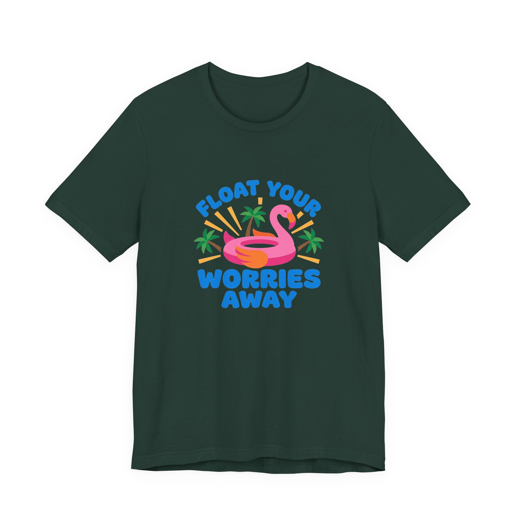 Flamingo Float Pool Tee - Float Your Worries Away Shirt
