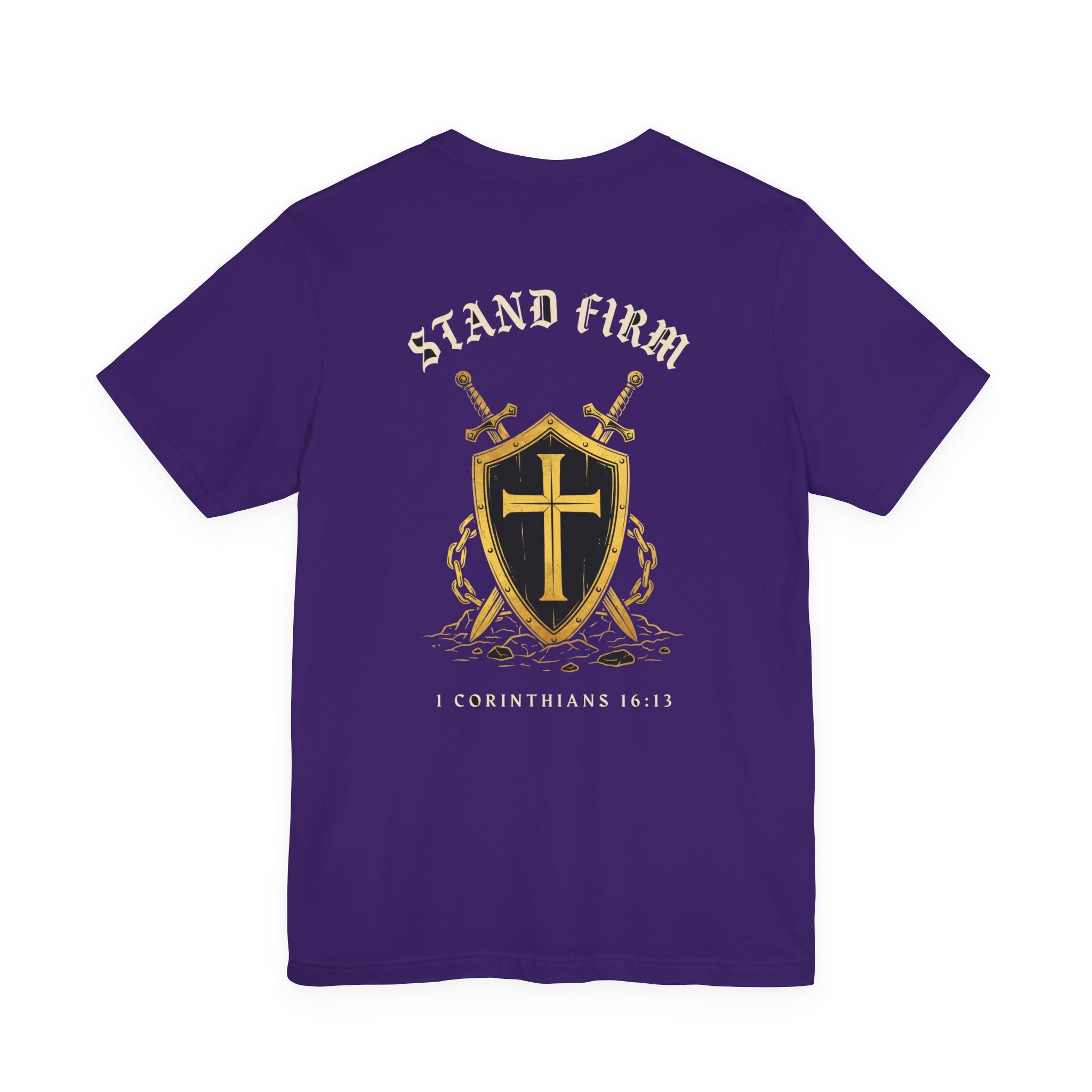 Stand Firm in the Faith Christian Tee | Reformed Warrior Faith Shirt