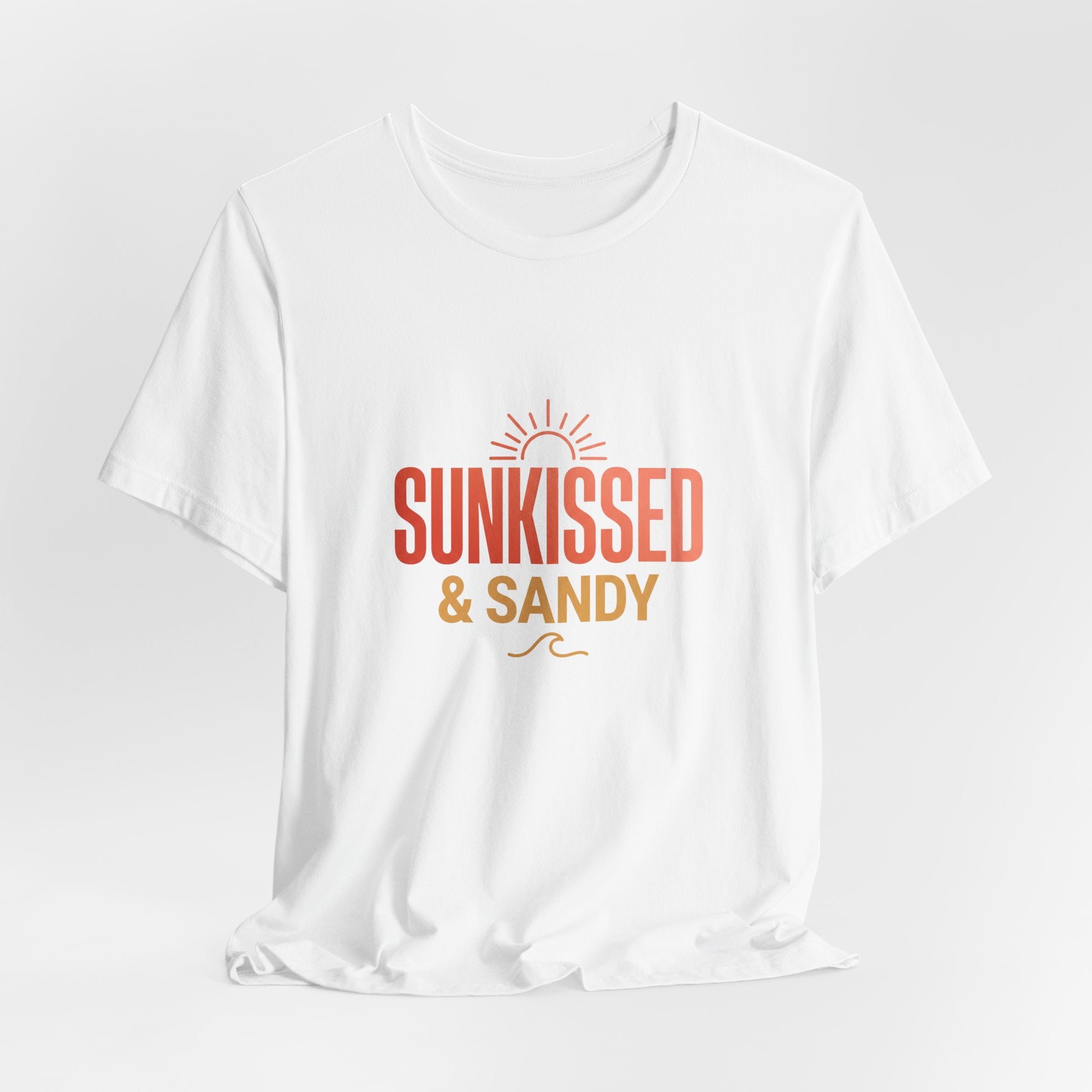Sunkissed & Sandy Tee - Beach Vibe Graphic Shirt for Relaxed Days