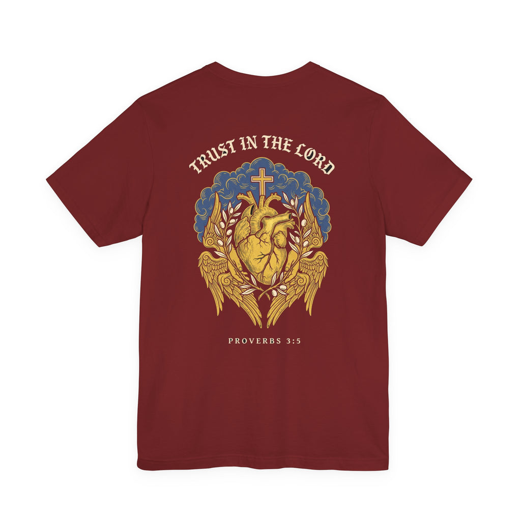 Trust in the Lord With All Your Heart Christian Tee | Faith Bible Verse Shirt
