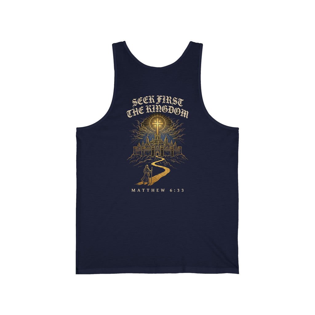 Seek First the Kingdom of God Christian Tank Top | Faith Bible Verse