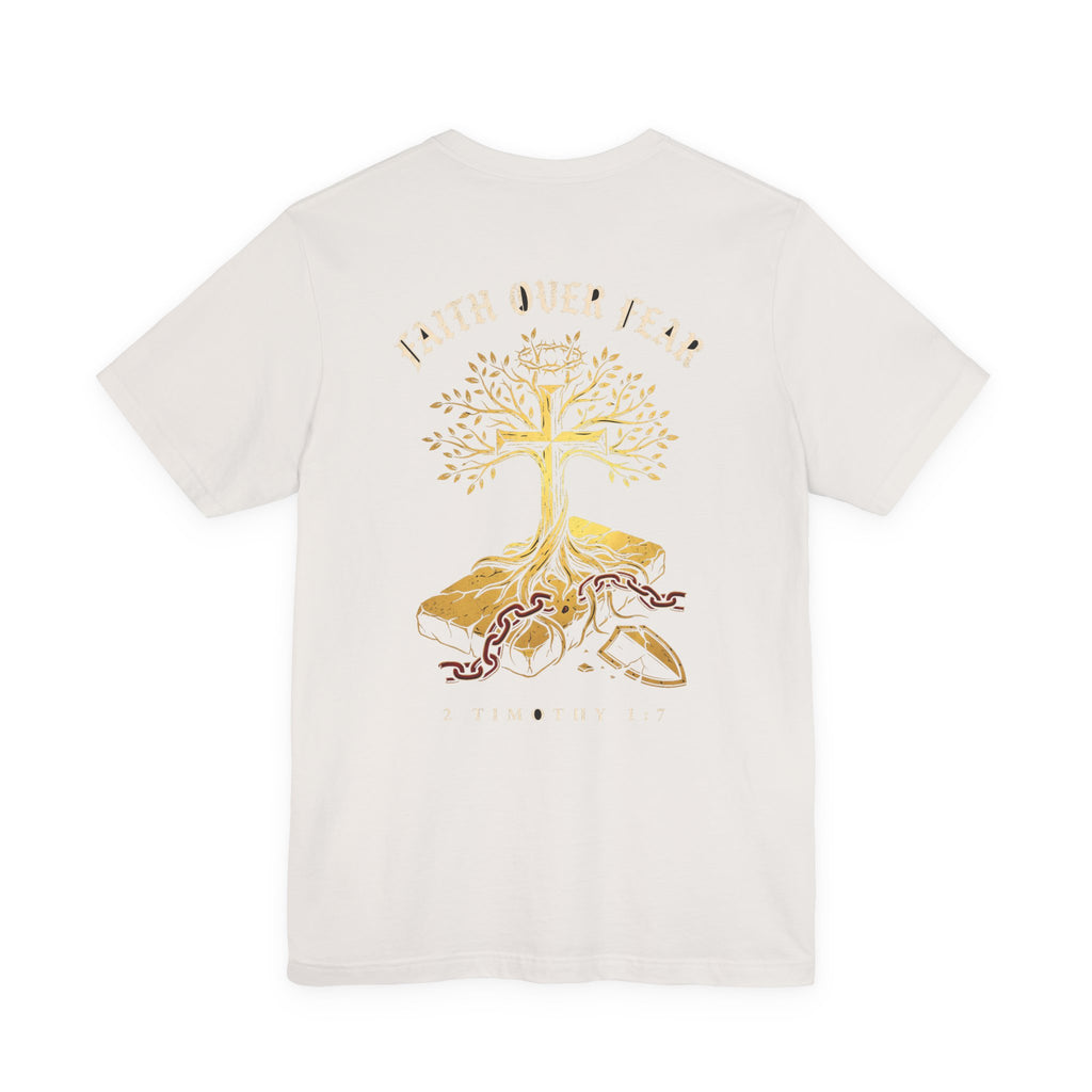 Faith Over Fear Christian Tee | Minimalist Faith Bible Verse Shirt