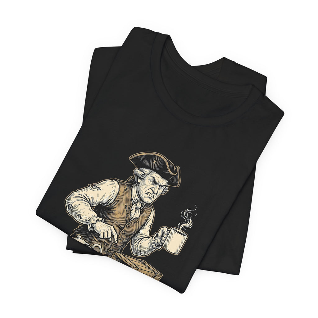Fueled By Coffee and Spite Funny Eagle T-Shirt | Sarcastic 4th of July Tee | Patriotic Gift