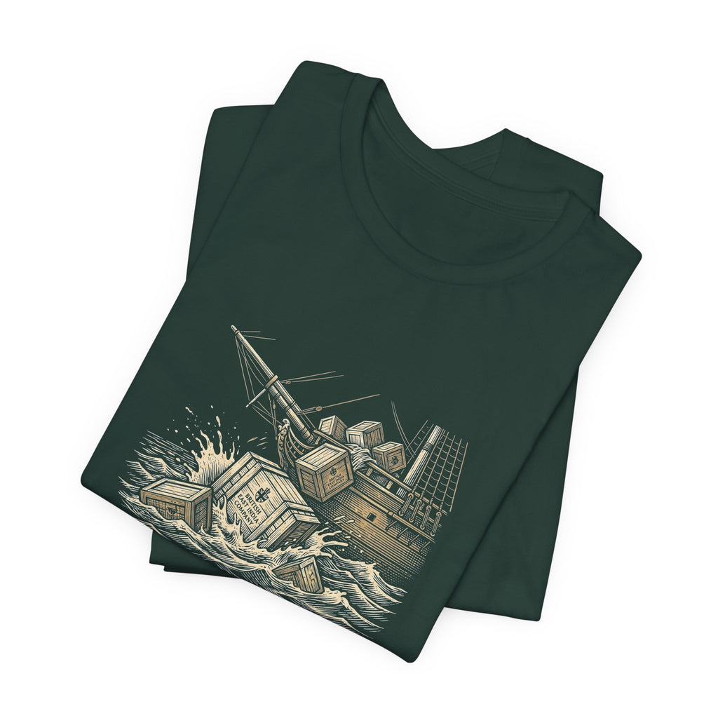 Big Tea Energy Funny 4th of July T-Shirt | Boston Tea Party Tee | Sarcastic Patriotic Gift