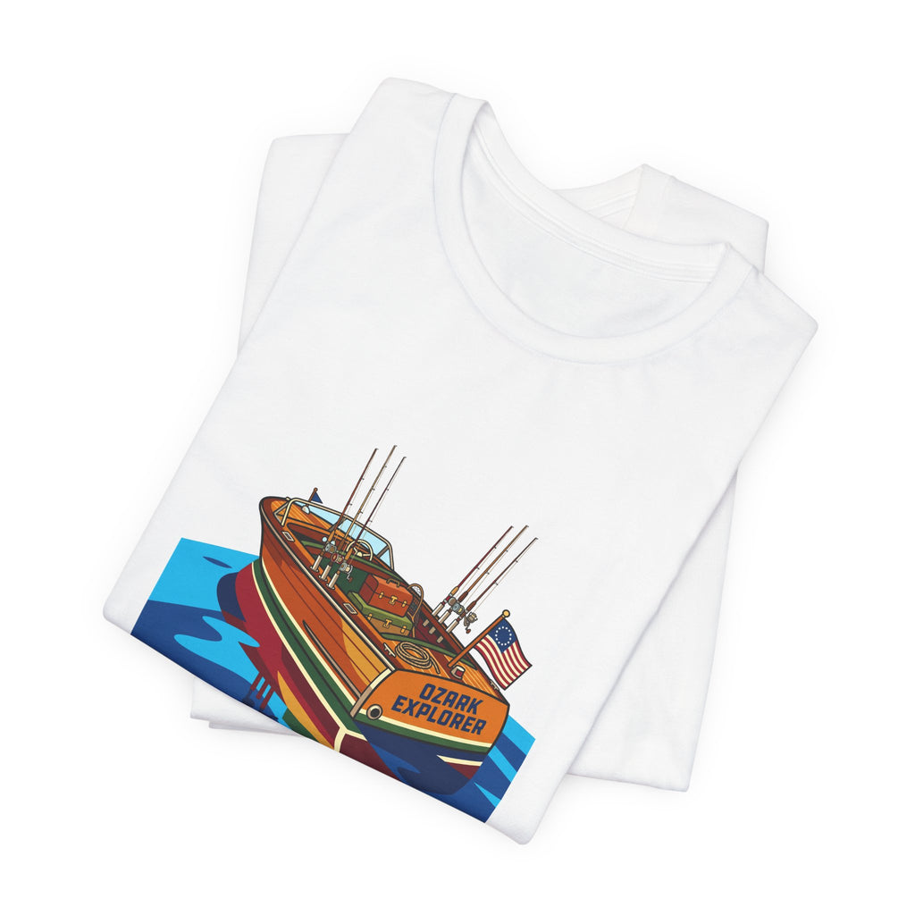 Vintage Wooden Boat Tee | Lake of the Ozarks Adventure Shirt