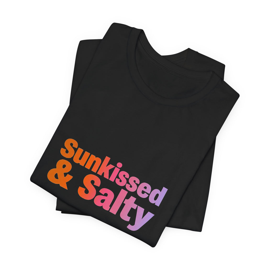 Sunkissed & Salty Tee - Retro 70s Typography Shirt