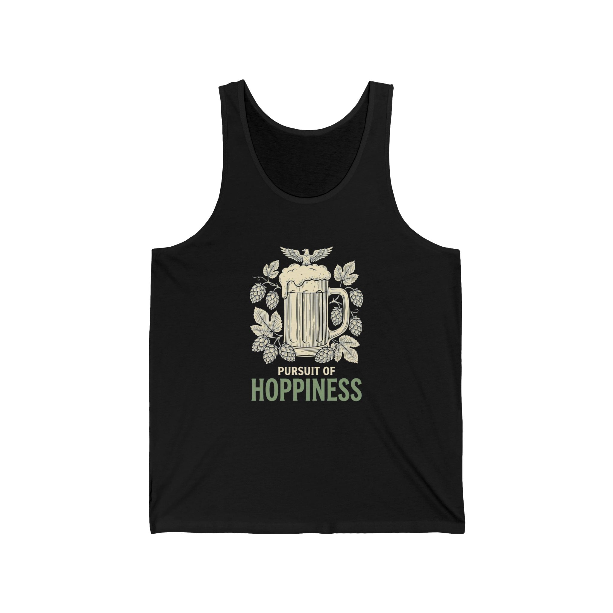 Pursuit of Hoppiness Tank Top | Funny Craft Beer 4th of July Tee | Patriotic Beer Lover Gift | IPA Hops Shirt
