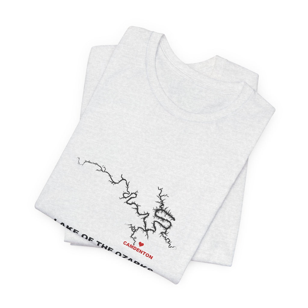 Lake of the Ozarks Map Silhouette Tee - Local Pride Camdenton Design