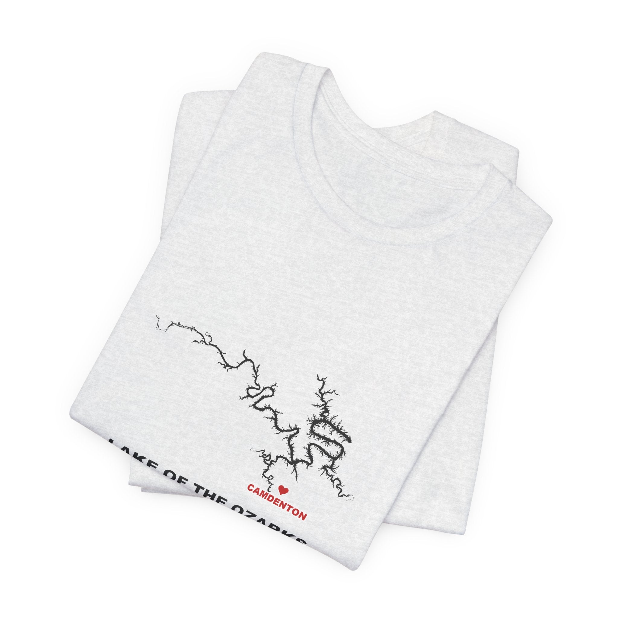 Lake of the Ozarks Map Silhouette Tee - Local Pride Camdenton Design