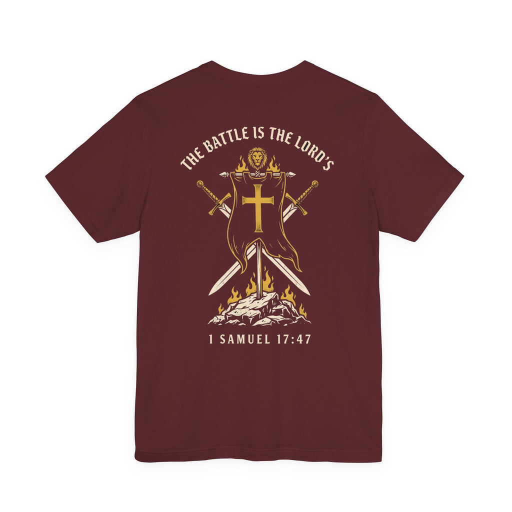 The Battle Belongs to the Lord Christian Tee | Reformed Warrior Faith Shirt