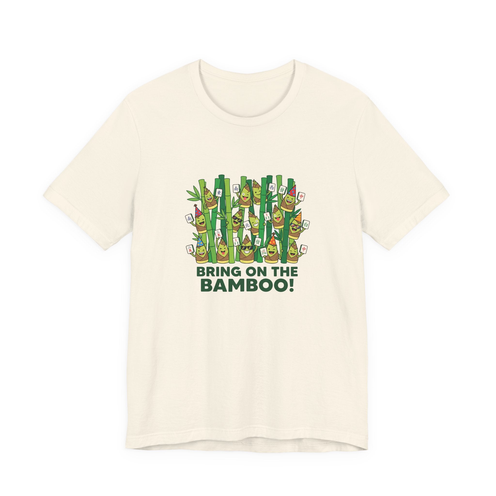 Bamboo Forest Tee - Playful Bamboo Characters for Game Night