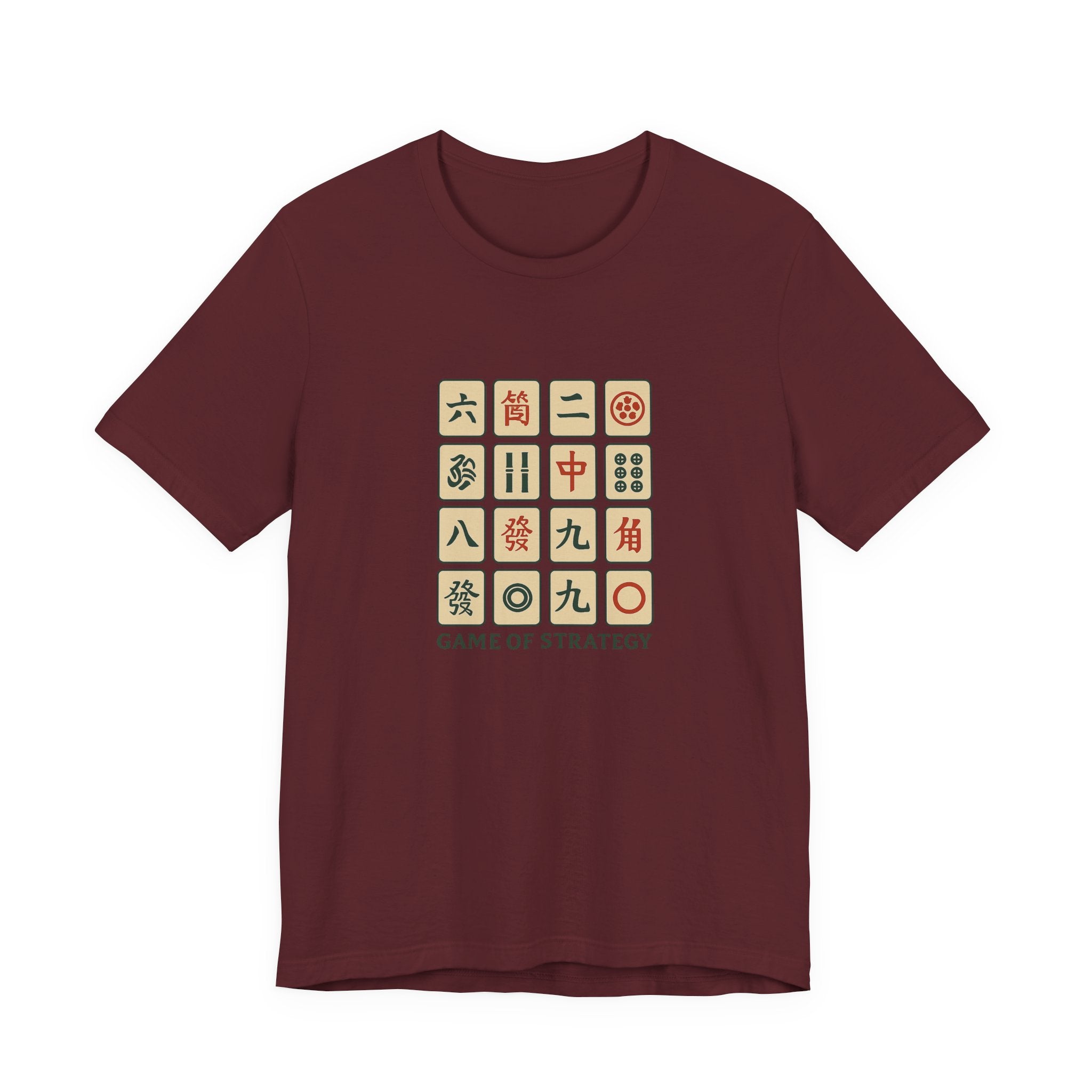 Antique Mahjong Tiles Tee - Game of Strategy Vintage Design