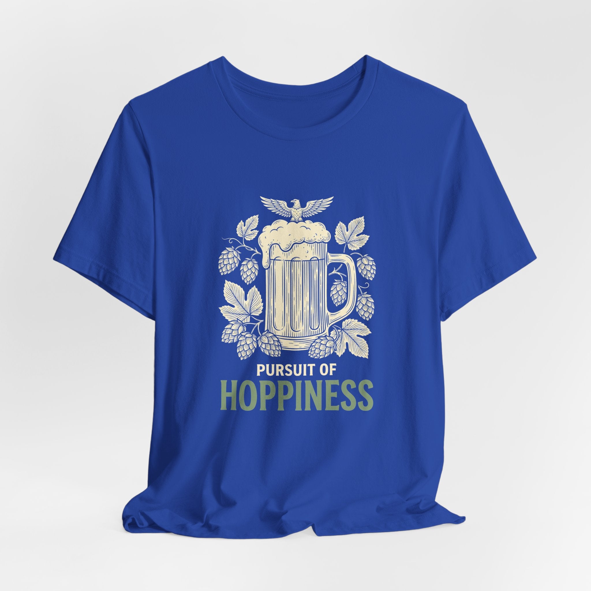 Pursuit of Hoppiness T-Shirt | Funny Craft Beer 4th of July Tee | Patriotic Beer Lover Gift | IPA Hops Shirt